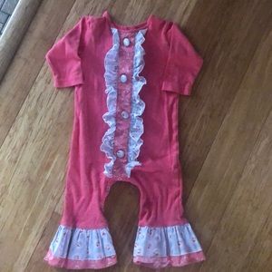 Ricrac & Ruffles flower romper